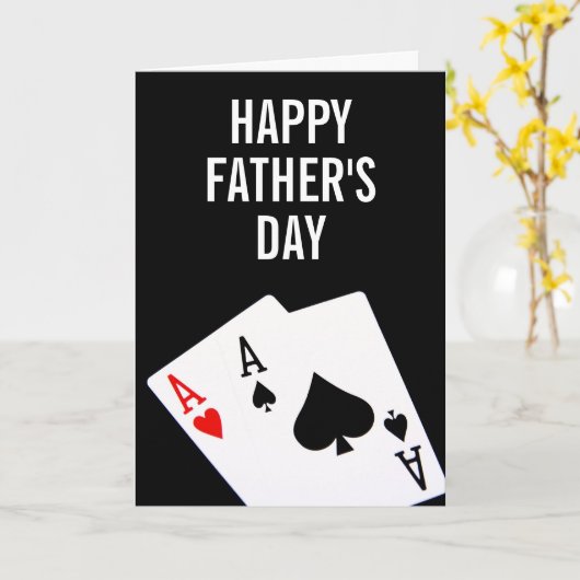 Poker des Vaters Karte (Gelbe Blume)