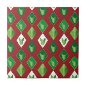 Poker Diamond Bull Terrier Fliese (Vorderseite)