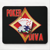 POKER-DIVA MOUSEPAD (Vorne)