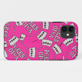 Poker-Diva-Poker-Chips Case-Mate iPhone Hülle (Rückseite (Horizontal))
