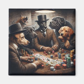 Poker Dogs Magnet (Vorne)