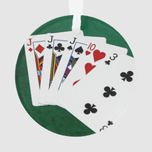 Poker - drei gleich - Jack Ornament