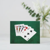 Poker - drei gleich - Jack Postkarte (Stehend Vorderseite)