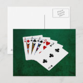 Poker - drei gleich - Jack Postkarte (Vorne/Hinten)