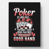 Poker, du hast besser eine gute Hand Fotoplatte (Vorderseite)