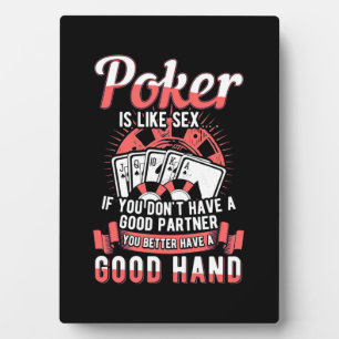 Poker, du hast besser eine gute Hand Fotoplatte