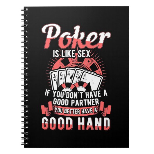 Poker, du hast besser eine gute Hand Notizblock (Vorderseite)