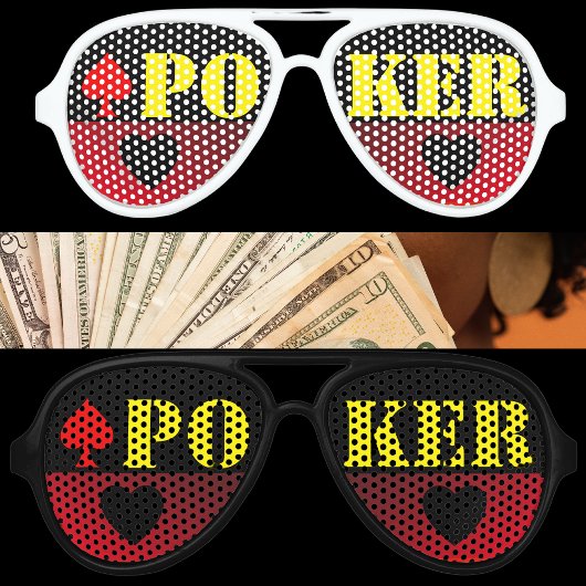 Poker dunkelrote schwarze Fake-Sonnenbrille Partybrille
