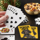 Poker Face Benutzerdefiniertes Hunde-Foto Spielkarten (In Situ)
