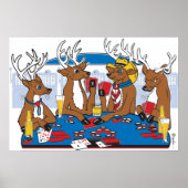 Poker Face Deer Poster (Vorne)