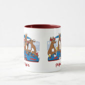 Poker Face Deer Tasse (Zentrum)