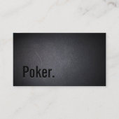 Poker Fett Text Beruflich dunkel Visitenkarte (Vorderseite)