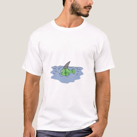 Poker-Fische mit Haifisch-Flosse T-Shirt (Vorderseite)