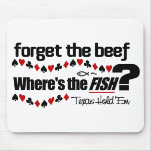 Poker-Fische mousepad