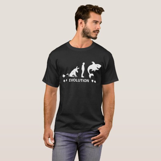 Poker-Fische zu lustigen T-S der Poker der T-Shirt (Vorne ganz)