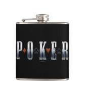 Poker Flachmann (Vorderseite)