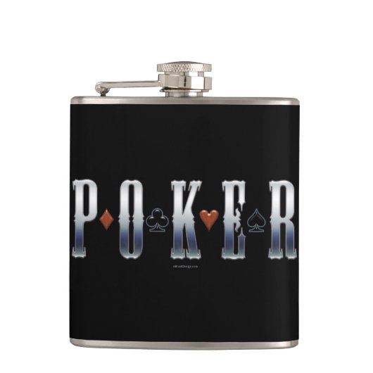 Poker Flachmann (Vorderseite)