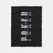 Poker Fleecedecke (Vorderseite)