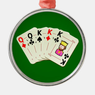 Poker Full House Ornament Aus Metall