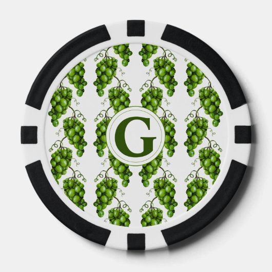 Poker für grüne Trauben Pokerchips (Vorderseite)