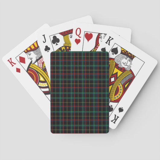 Poker für karierte Tartan-Spielkarten Spielkarten (Rückseite)