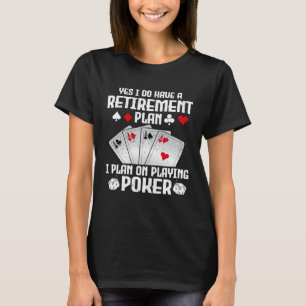 Poker für Männer Poker Spielkasino-Spieler T-Shirt