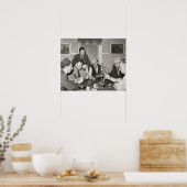 Poker Game, 1939. Vintages Foto Poster (Küche)