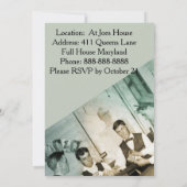 Poker Game Fotograf Einladung Männer 1890 (Rückseite)