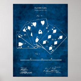 Poker Game Play Card Wand an Wand Kunst Nr. 5