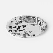 Poker Game Playing Cards Party Pappteller (Schrägansicht)