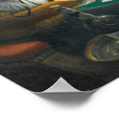 Poker Game von Cassius Marcellus Coolidge (1894) Poster (Ecke)