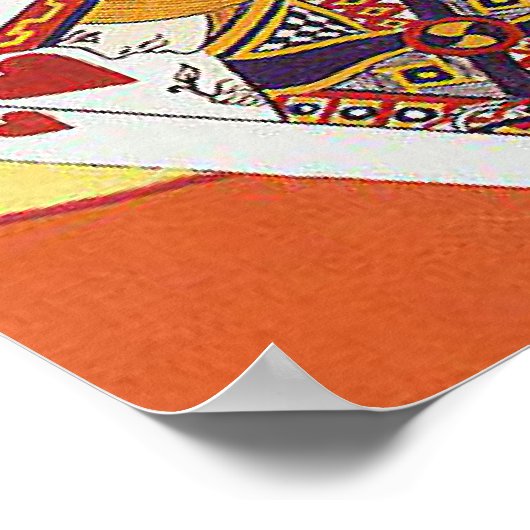 Poker, Gaming, Button für Mädchen, Button, Flipper Poster (Ecke)