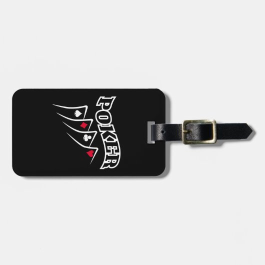 Poker Gepäckanhänger (Vorderseite horizontal)