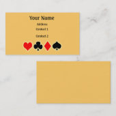 Poker-Geschäfts-Karte Visitenkarte (Vorne/Hinten)