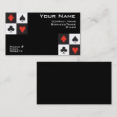 Poker-Geschäftskarte Visitenkarte (Vorne/Hinten)