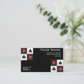 Poker-Geschäftskarte Visitenkarte (Stehend Vorderseite)