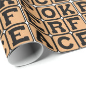 Poker-Gesicht, Gesichtsbläser Geschenkpapier (Rolleneckpunkt)