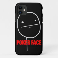 Poker-Gesicht - iPhone 5 schwarzer Kasten