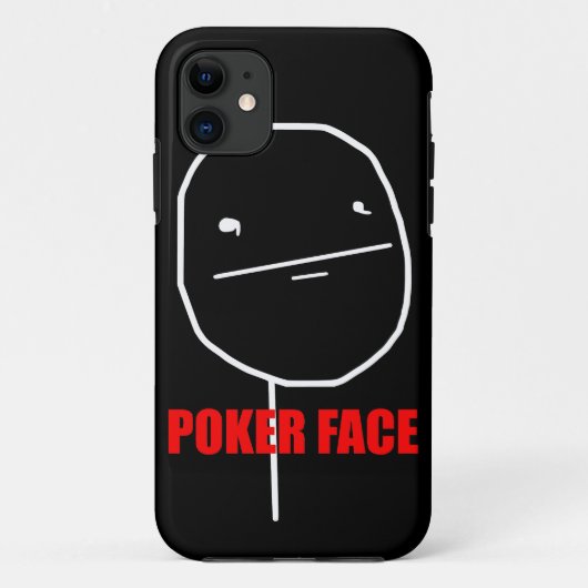 Poker-Gesicht - iPhone 5 schwarzer Kasten Case-Mate iPhone Hülle (Rückseite)