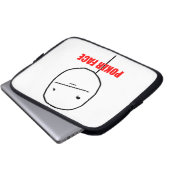 Poker-Gesicht - Laptop-Hülse Laptopschutzhülle (Vorne Knopf)