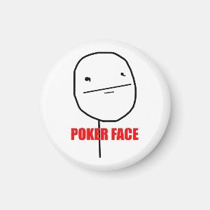 Poker-Gesicht Meme Magnet