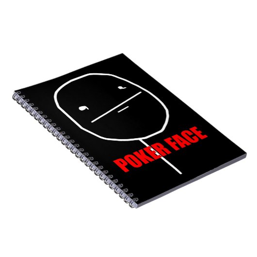 Poker-Gesicht Meme Notizblock (Rechte Seite)
