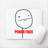 Poker-Gesicht - Mousepad (Mit Mouse)