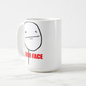 Poker-Gesicht - Tasse (Vorderseite Links)