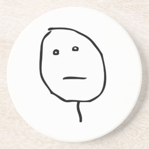 Poker-Gesicht Untersetzer