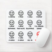 "Poker-Gesichter " Mousepad (Mit Mouse)