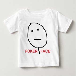 Poker-Gesichts-Raserei-Gesicht Meme Baby T-shirt