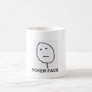 POKER-GESICHTS-TASSE KAFFEETASSE