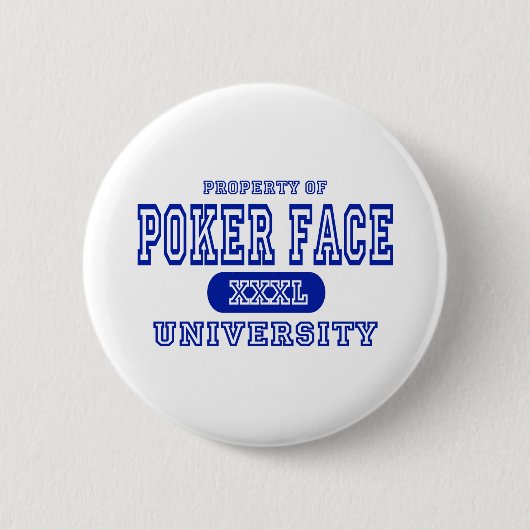 Poker-Gesichts-Universität Button (Vorderseite)