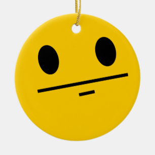 Poker-Gesichtsgesicht Keramik Ornament